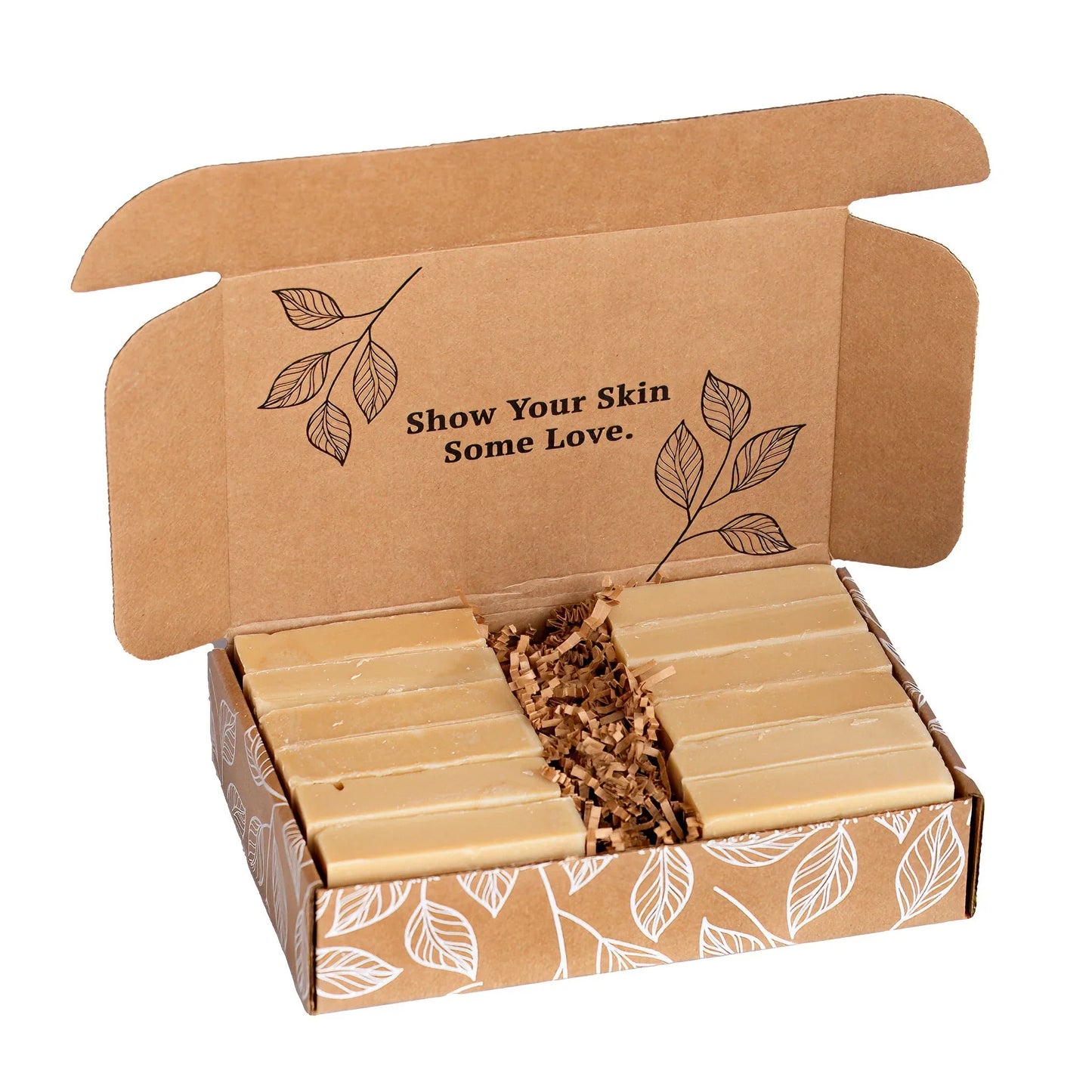 box of imperfect bend soap bars