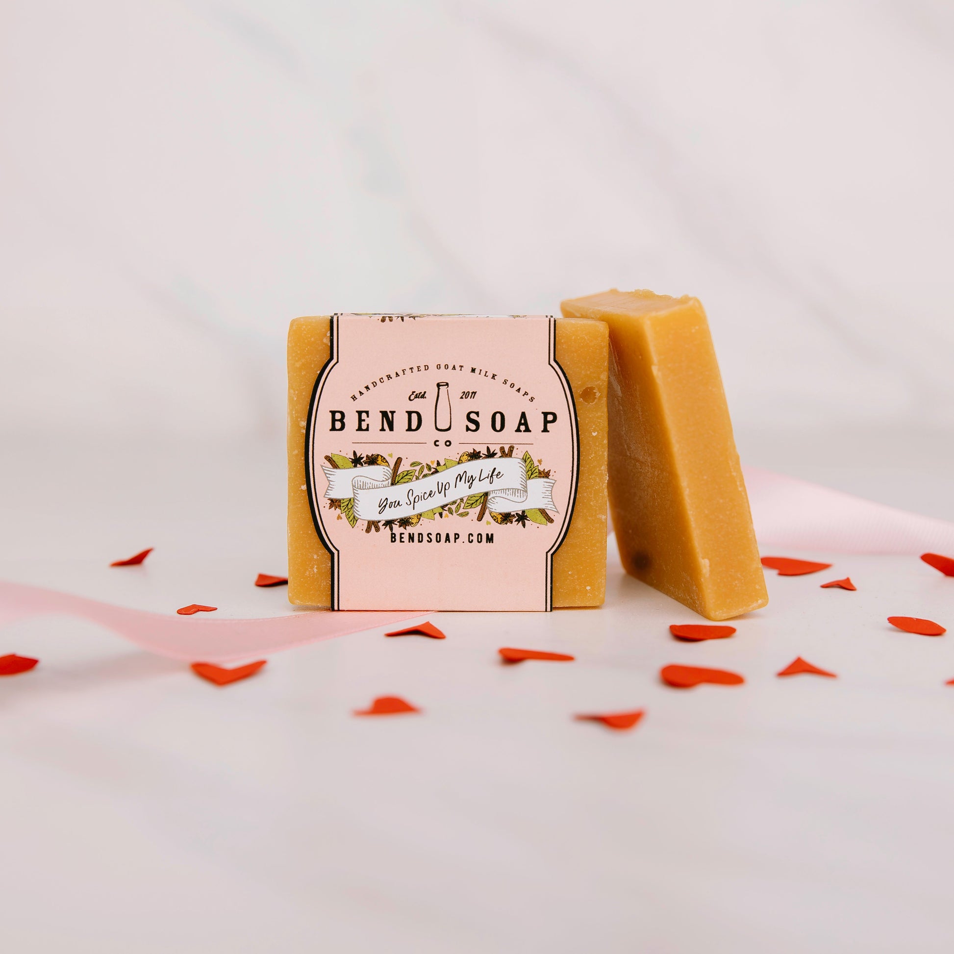 bend soap all spice valentine's day goat milk soap