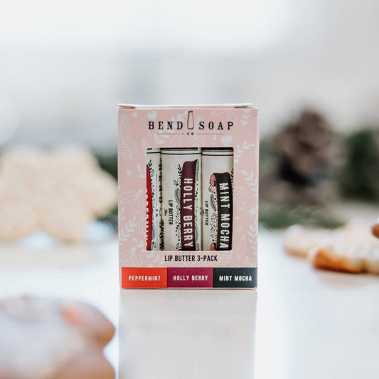 bend soap holiday lip butter 3-pack