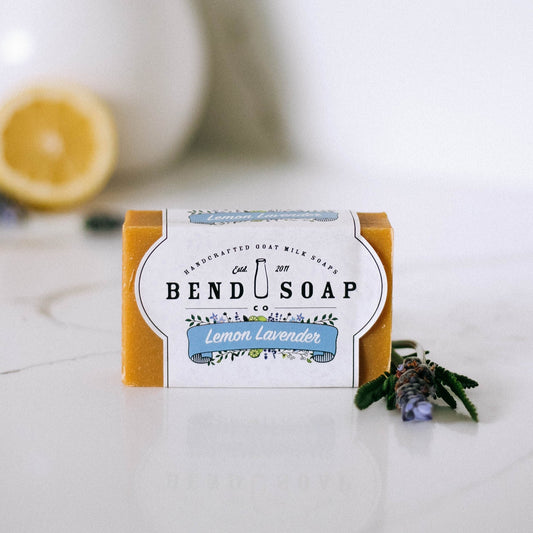 lemon lavender goat milk bar soap